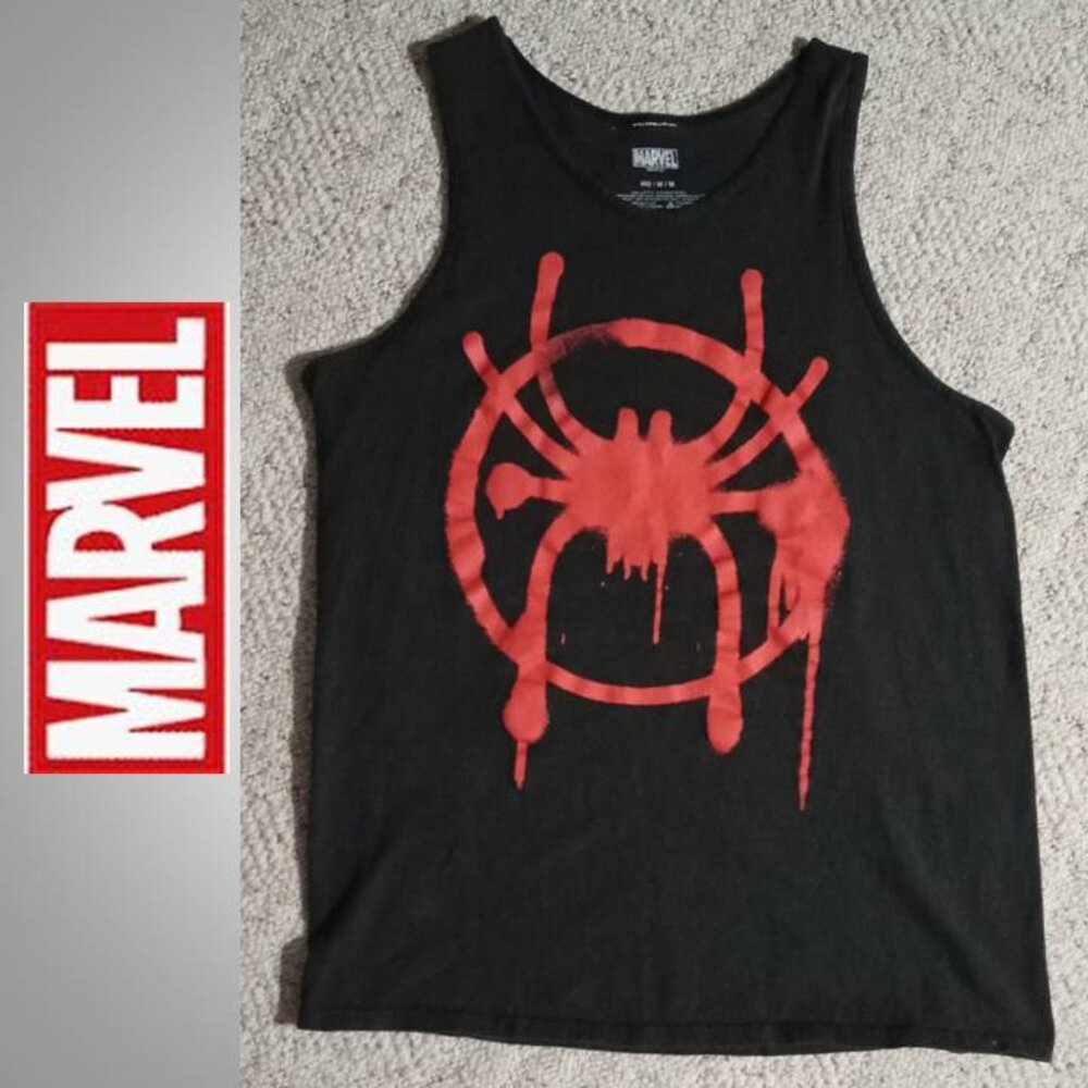 🔥 3/$20 MARVEL Spider Man tank top Men's size medium M shirt tee